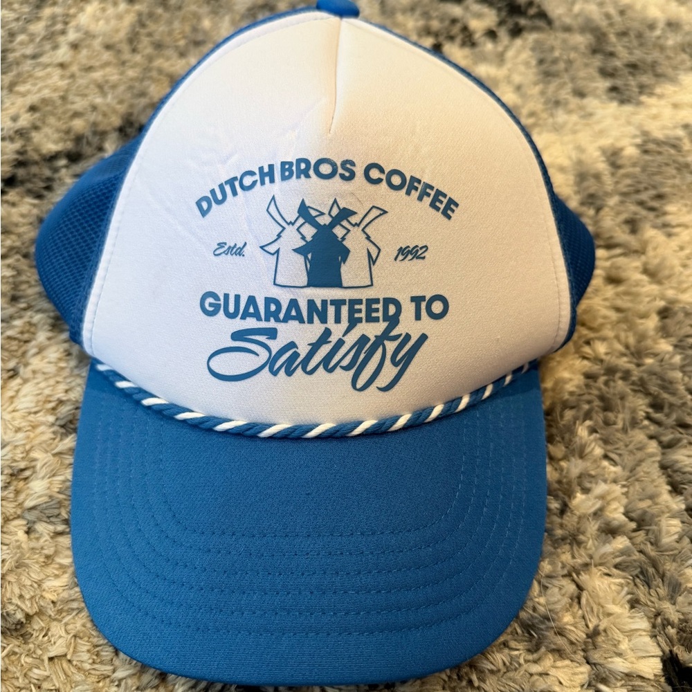 Dutch Bros Blue and White Trucker Hat